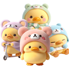 cute little duck gang