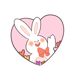 Heart rabbit Hato's more lovely day