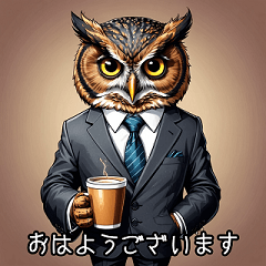 Friendly Business Owl