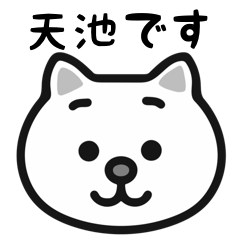 Amachi white cats stickers