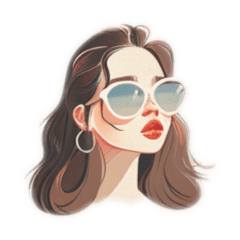 Simple sunglasses girl