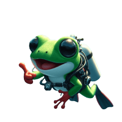 Cute frog!(version without words)