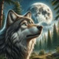 Wolf Under the Moon