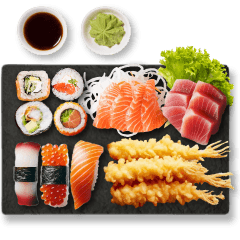 (R)collage - delicious sashimi
