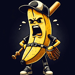 Baseball player banana