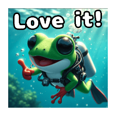 Cute frog stickers are now available