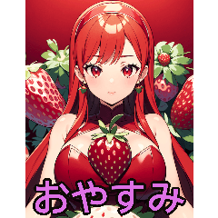 Anime Strawberry Girl