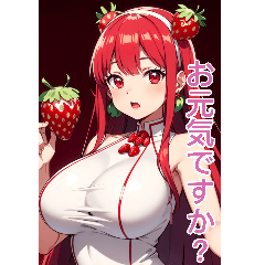 Anime Strawberry Girl (Daily Language 1)