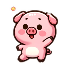 Cute Pig LINE Sticker Set