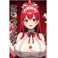 Anime Strawberry Girl (Daily Words 2)