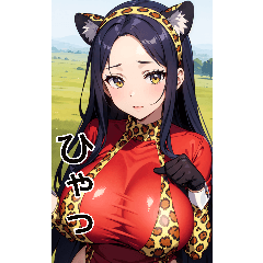 Anime Leopard Girl (daily language 3)