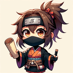Japanese Cute Female Ninja, Kunoichi