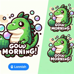 Green Iguana Stickers