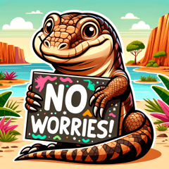 Komodo Dragon Stickers