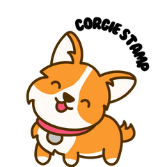 corgie dog cute reaction sticker