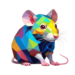 Polygon Stamp Rat