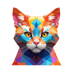 Polygon Stamp Cat