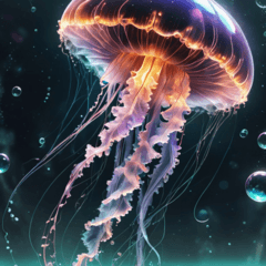 Elegant Jellyfish Swim