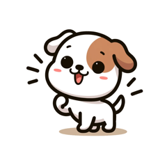 Adorable Puppy Stickers for LINE
