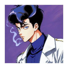 cool guy with pompadour