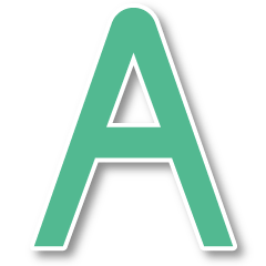 (Large letters) Simple alphabet set