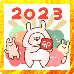 Friend is a bear New Year's Stickers