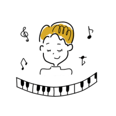 piano teacher sticker.