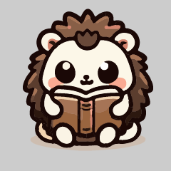 reading hedgehog