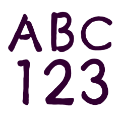 British Numbers Purple-20