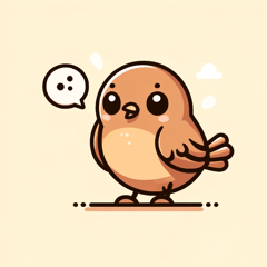 Cute Talking Bird Stickers