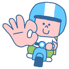 Cute Delivery Boy Animated Sticker 001