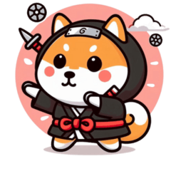 Shiba Inu Ninja - Yurumaru Greetings