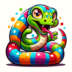 colorful snake A