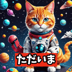 Space Cat Stickers1