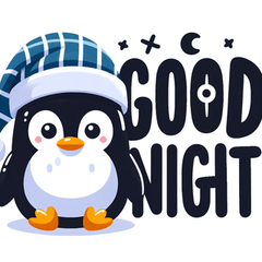 Cute Penguin Sticker Set