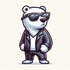 Cool Polar Bear Stickers