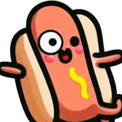 Expressive Faces - Hot Dog Bun