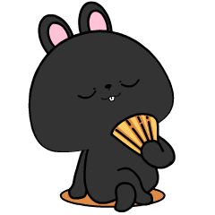 Black Bunny 3 : Animated Stickers
