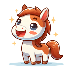 Adorable Horse Stickers