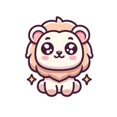 Cute Lion Stickers1