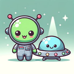 Alien and UFO Stickers