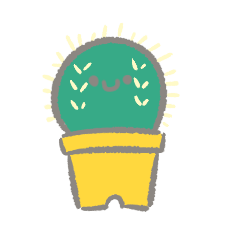 pretty cactus sticker