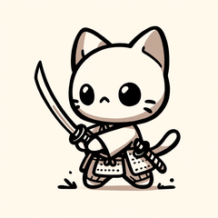 Samurai Cat Stickers