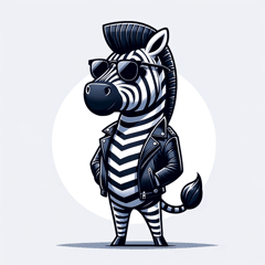 Cool Zebra Stickers