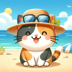 Beachside Calico Cat