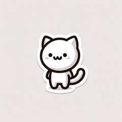 "Cute Cat Sticker Set"
