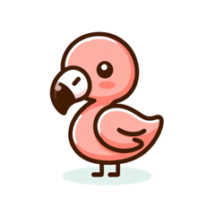 Cute Flamingo LINE Stickers