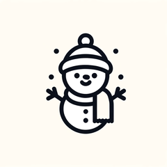 Cute Snowman Sticker Set