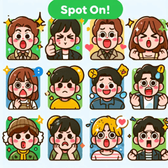 Fun Character Sticker Set2