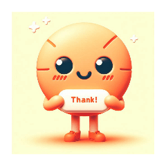 3D letter logo "Thank's"